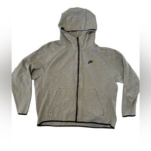 Nike Men’s Heather Gray Full-Zip Hoodie - Size XXL